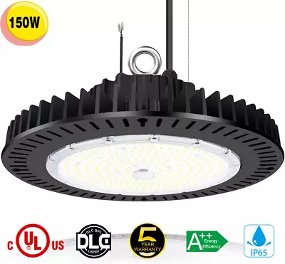 150W UFO LED High Bay Light 21000LM 600W MH/HPS Equivalent Commercial Shop Light • $83.39