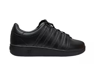 K-Swiss Men Classic VN Medium Leather Sneaker Black 07321-001-M • $45