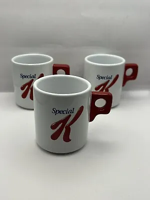 Kellogg's 'Special K’  Cereal Red & White Promotional 250ml Coffee / Tea Mugs • $23