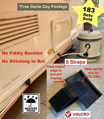 Caravan Cold Water Inlet Pipe Support Straps - Set Of 6  *FREE POST* • £6.90
