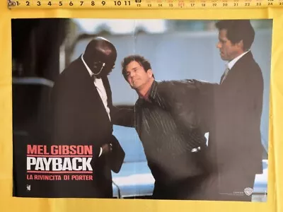 1999 PAYBACK Mel Gibson Lucy Liu Henry Movie Italian Fotobusta Poster ORIG F12-5 • $25.90