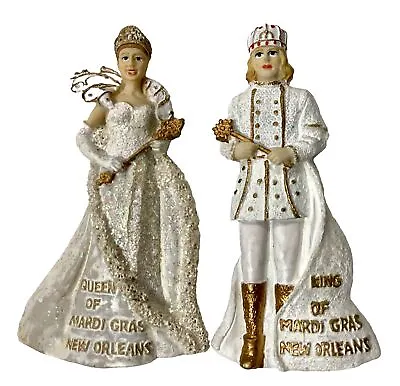 Queen & King Of Mardi Gras New Orleans Refrigerator Magnets With Glitter 3.75” • $12.95