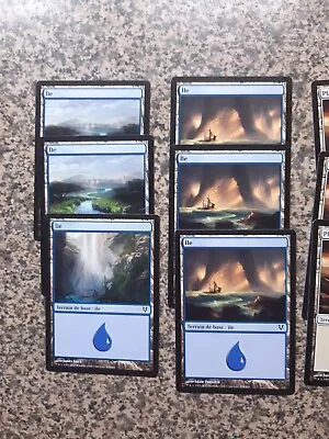 MTG 11 Mixed Basic Land Cards - French - Avacyn Restored • $8.32