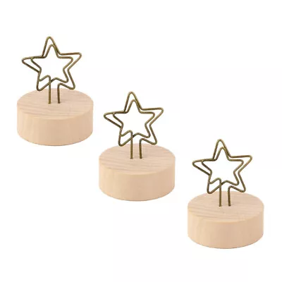 3 Pcs Memo Clip Name Place Holders Wedding Table • £5.88