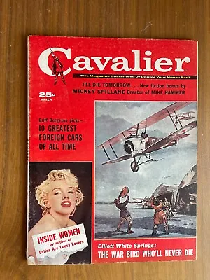 Cavalier Magazine March 1960 Marilyn Monroe Cover Vintage • $25