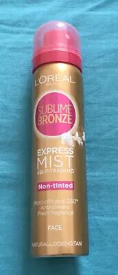 L'Oreal Sublime Bronze Express Pro Self Tanning Mist Non Tinted Face 75ml • £27.99