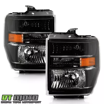 Sealed Beam Upgrade Black Crystal 2008-2014 Ford E150 E250 E350 E450 Headlights • $165.96