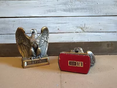 Vintage Book Ends By Philadelphia Manufacturing  Company Bald Eagle 1776 • $49.95