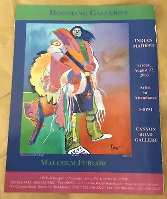 Malcolm Furlow At Houshang Gallery Exhibition Print Ad 2003 Vintage Magazine Art • $6