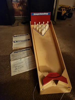Vintage 1986 Version IDEAL Table Top SNAP BOWLING Game Magnetic Pins • $65