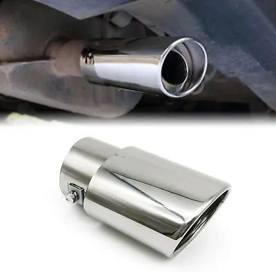 Stainless Steel Car Exhaust Tip 2.5  To 3.3  Adjustable Exhaust Tailpipe • $9.98