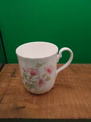 Kingsbury Mug Cup Pink Flowers England 9cm Tall • £6.95