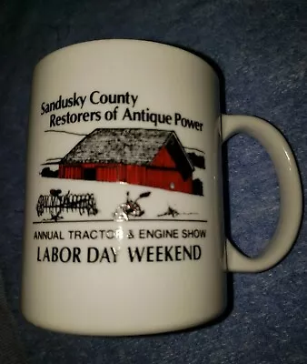 Vintage Sandusky County Ohio Restorers Of Antique Power Tractor Engine Show Mug  • $5.10