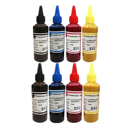 £17.95 • Buy Lot Sublimation Refill Ink Fits Epson & Ricoh Printer Black Cyan Magenta Yellow 