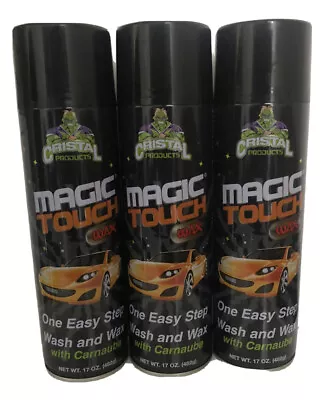 CRISTAL PRODUCT Magic Touch Wash & Wax With Carnauba 17oz (3 Bottle) • $27.99