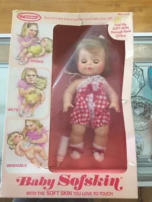 Vintage 12  Lively Sofskin Baby Doll By Horsman Dolls In Box D42 • $37.99