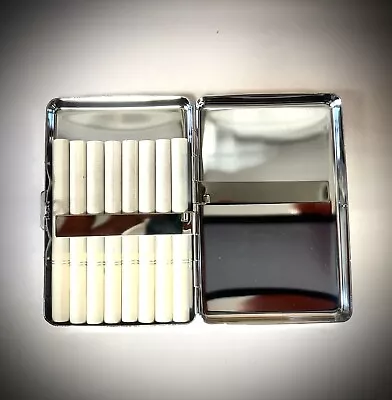 Cigarette Case Metal Money Holder • $3.99