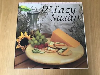 £15 • Buy Tropical Beech 12” Wooden Lazy Susan