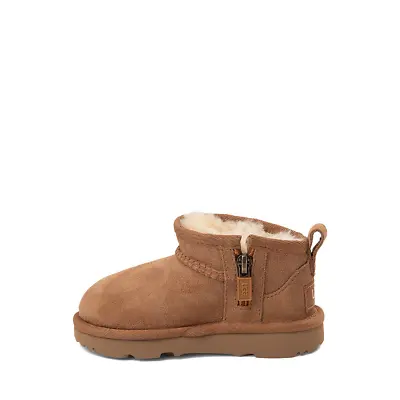 UGG Toddler's CLASSIC ULTRA MINI 1130750T CHESTNUT Suede Slip On Boots • $90