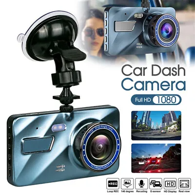 $30.50 • Buy 1080P Car Dash Camera Dual Front Rear Video DVR Recorder Night Vision G Sensor