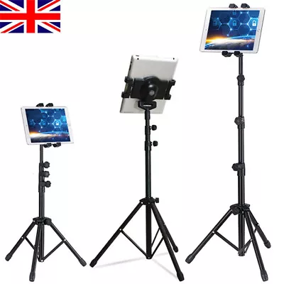 £19.97 • Buy Adjustable Universal Tripod Tablet Stand Holder Music Foldable Bracket For IPad