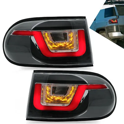 VLAND Clear LED Tail Lights For 2007-2015 Toyota FJ Cruiser Rear Signal Lights • $129.99