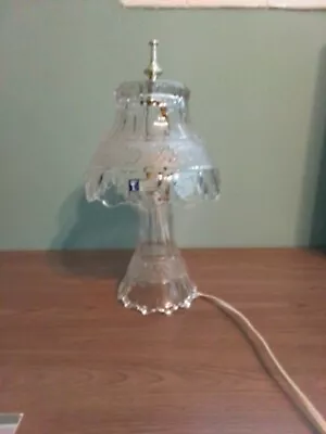 Vtg Clear Crystal #1599  Lamp Vanity / Boudoir Night Light 1980s • $35