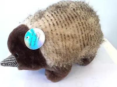 Animal Plush Wombat Neck WarmersTourmaline Beads Heat Pack Microwave 1 Supplied • £20
