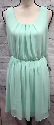 IZ Byer Women's Mint Green Lined Sleeveless Mini Dress Size M **NWT** • $8