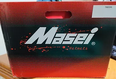 Masei Motorcycle DOT Helmet 833 Red Size L/XL(Never Opened) • $50