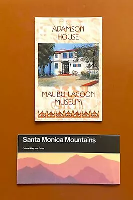 Map/Guide For Santa Monica Mountains Malibu Lagoon Museum Adamson House • $6.99