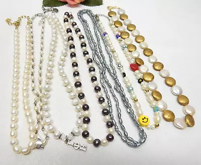Genuine Pearl Bead Necklace Lot - Vintage To Now Jewelry Lot • $10.50