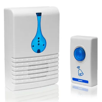 £6.95 • Buy Wireless Cordless Battery Home Doorbell 100m 32 Sound Ring Chime Kit Door Bells
