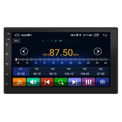2DIN Android 10.1 Car MP5 Player Touch Screen Stereo Radio Bluetooth FM GPS WIFI • $101.60