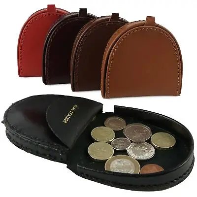 Handy Mens Gents Leather Coin Tray Change Holder Wallet Purse In 3 Colours • £6.75