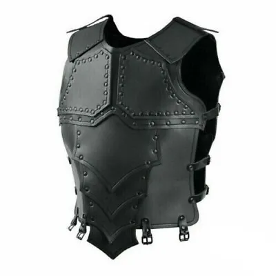 Viking Knight Real Leather Breastplate Medieval Body Armor Cosplay Costume LARP • $172