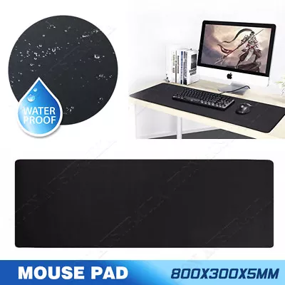 $14.99 • Buy 5MM Thick Large Waterproof Gaming Mouse Mat Keyboard Pad Non-slip Rubber Base AU