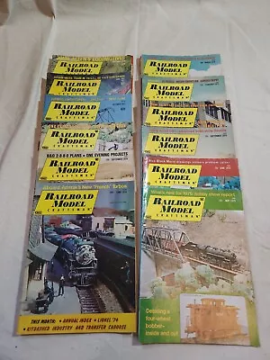 Vintage Railroad Model Craftsman Magazine 1970s Lot Of 12 • $19.69