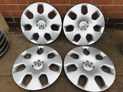 Set Of Vauxhall Astra J 16  Wheel Trims Hub Caps X4 Genuine Parts Zafira Meriva • $31.13