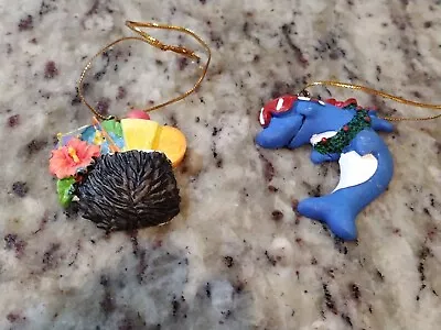 Hawaiian Christmas Ornaments Island Heritage Christmas Dolphin & Coconut Drink • $3.99