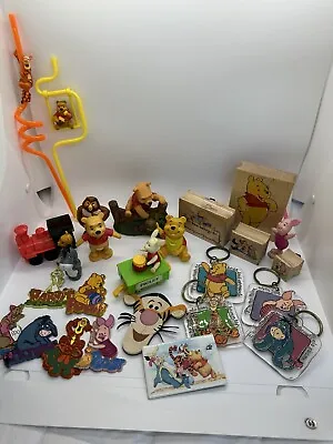 Vintage Winnie The Pooh Classic Instant Collection Magnets Key Chains Figure Lot • $30