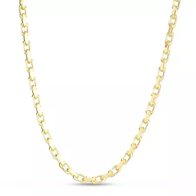 14k Solid Yellow Gold Anchor Cable Link Mens Chain/Necklace 20  12 Grams 2.5MM • $1246