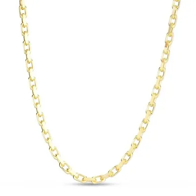 14k Solid Yellow Gold Anchor Cable Link Mens Chain/Necklace 22  13 Grams 2.5MM • $1395