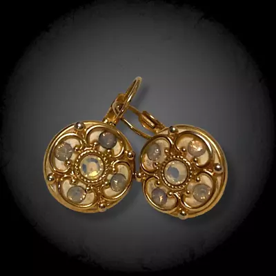 Michal Golan Vintage Earrings Gold Tone • $65