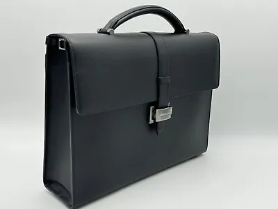 Montblanc Rare 4810 Westside Black Leather Briefcase New 100% Genuine Msrp $1550 • $795