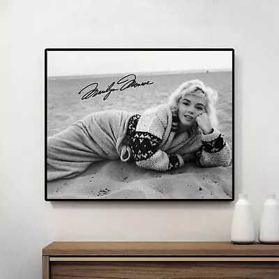  Marilyn Monroe Black White HQ Art • $46.99