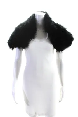 The Madison Ave Collection Womens Feather Shawl Black Size OS 30in • $40.81