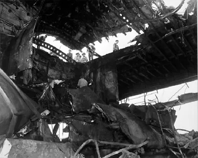 USS RANDOLPH Damage From A Japanese Kamikaze Attack 8x10 WWII Photo 589a • $7.43