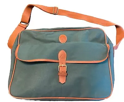 VTG Polo Ralph Lauren Shoulder Laptop Messenger Bag Green/Brown • $24.80