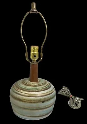 Vintage MCM Jane Gordon Martz Danish Marshall Studios Ceramic Pottery Table Lamp • $499.99
